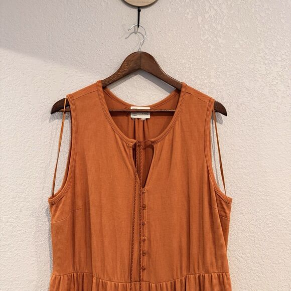 Anthropologie Saturday Sunday Marina Tiered Wide Leg Jumpsuit Sleeveless Size XL - Picture 4 of 12